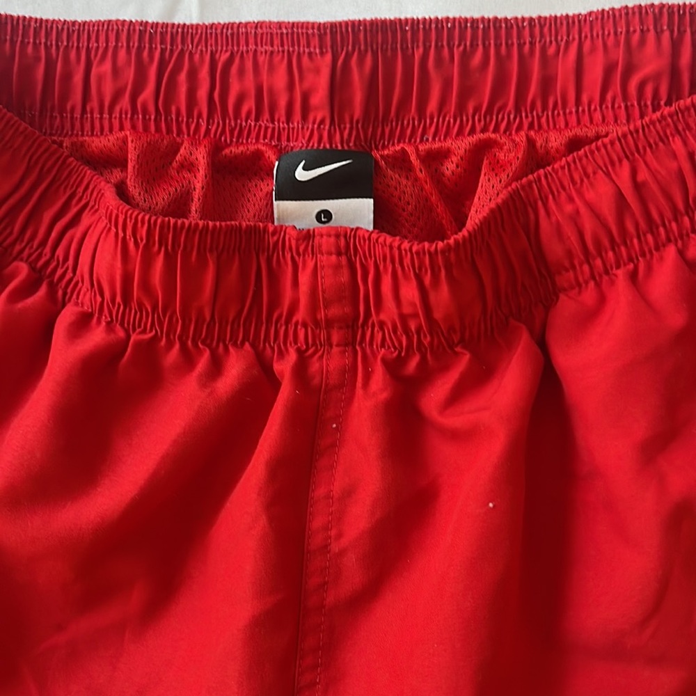 Red Nike Swim shorts L - Picture 4 of 5